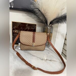 Excellent condition Celine Tan and Brown Crossbody Bag
